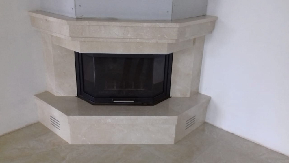 Индивидуальная облицовка , мрамор CREMA MARFIL